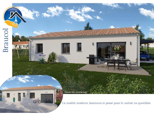 Terrain + maison T4 avec garage