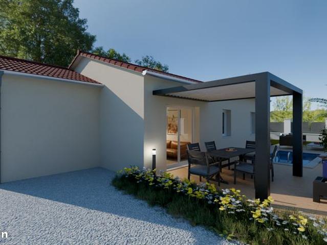 Terrain + maison à Chatte 619m²