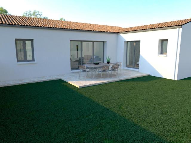 TERRAIN + MAISON EN L À SAINT JEAN DE LIVERSAY