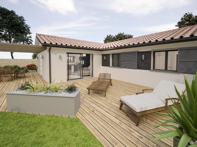 MAISON NEUVE ET SON JARDIN EN BORD DE LAC