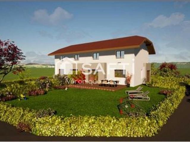 Terrain avec projet de construction au calme a Perrignier