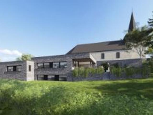Terrain avec projet d'habitation contemporaine