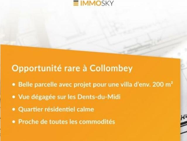Terrain avec projet pour villa d'environ 200 m2 habitables