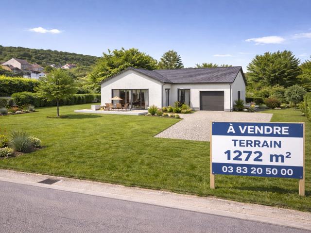 Terrain à bâtir 1 272 m2 Bouxières aux Chênes