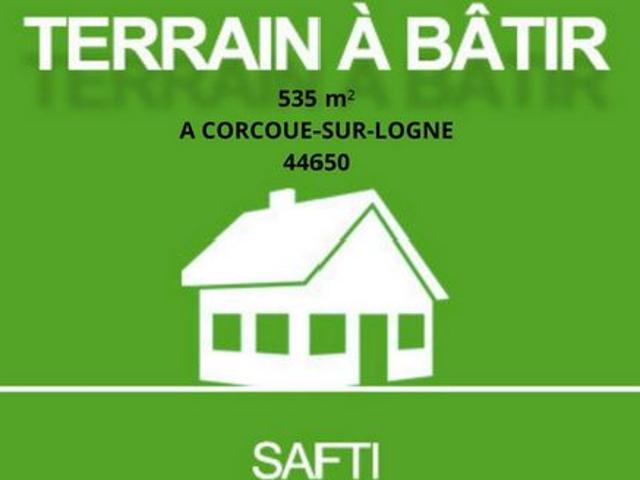 TERRAIN A BATIR 535 M² CORCOUE SUR LOGNE 44650