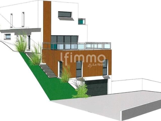 Terrain à bâtir 820 m² à Thann, expo plein sud, permis accordé