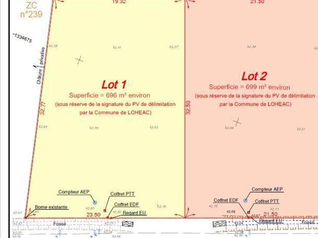 Terrain à bâtir à vendre à Lohéac 35550
