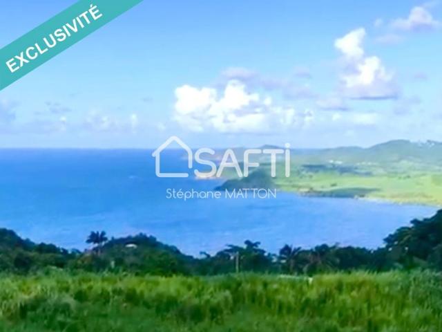 Terrain à bâtir avec magnifique vue océan