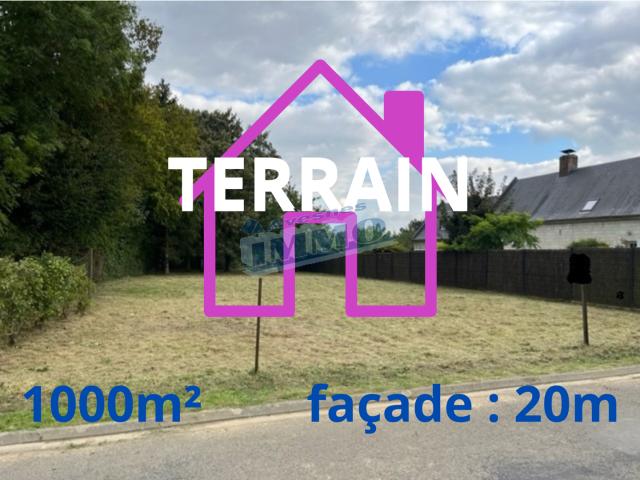 Terrain à bâtir de 1000 m2 Secteur de Wanquetin