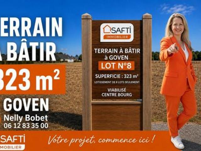 Terrain à bâtir de 323 m² – Viabilisé & Libre de constructeur – Dans un mini lotissement intimiste sans mitoyenneté !