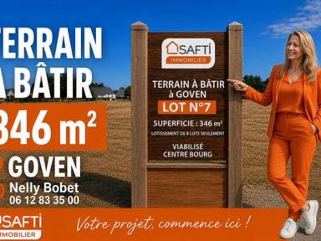 Terrain à bâtir de 346 m² – Viabilisé & Libre de constructeur – Dans un mini lotissement intimiste sans mitoyenneté !