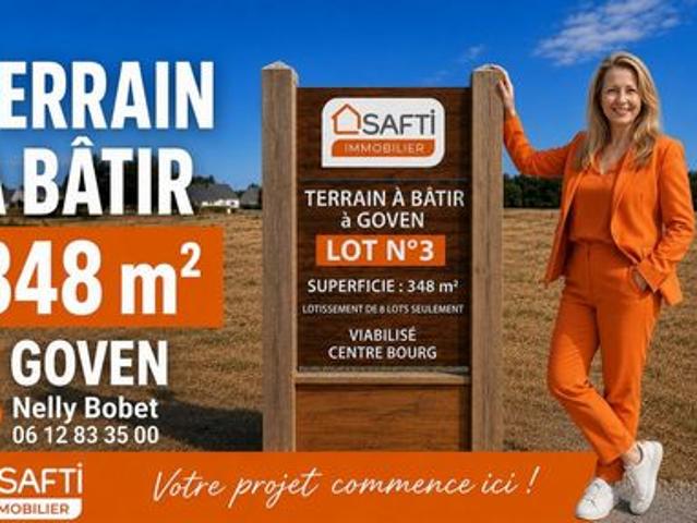 Terrain à bâtir de 348 m² – Viabilisé & Libre de constructeur – Dans un mini lotissement intimiste sans mitoyenneté !