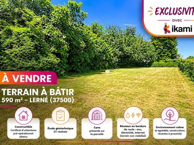 Terrain à bâtir de 590 m2