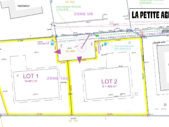 TERRAIN A BATIR VIABILISE A 5 MIN DU CENTRE