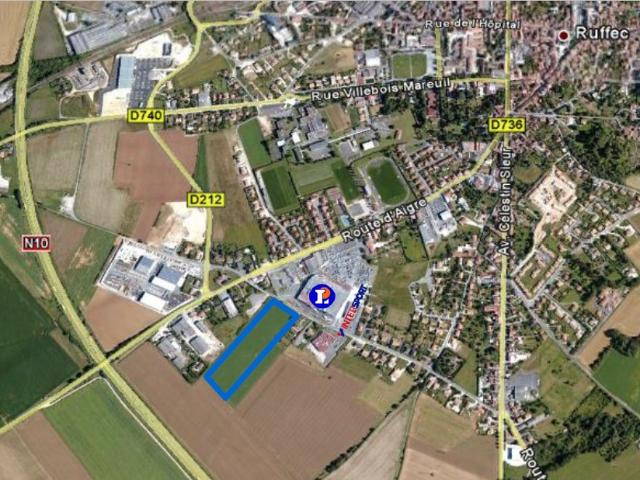 TERRAIN A VENDRE, COMMERCES ET ACTIVITES, RUFFEC LA FAYE 16