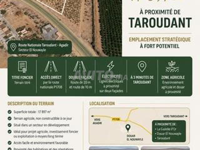 Terrain agricole titré de 17 897 m² à