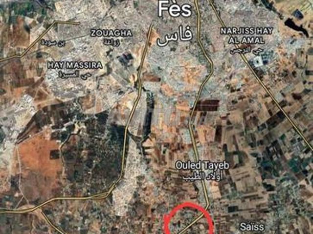 Terrain archia à vendre 1800m² près de l'aéroport de Fès