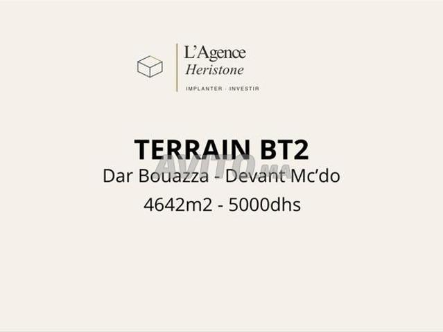 Terrain BT2 devant Mc'do Dar Bouazza