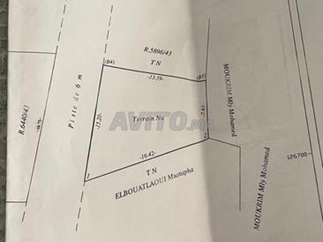Terrain belaiguid wahat sidi brahim douar sraghna