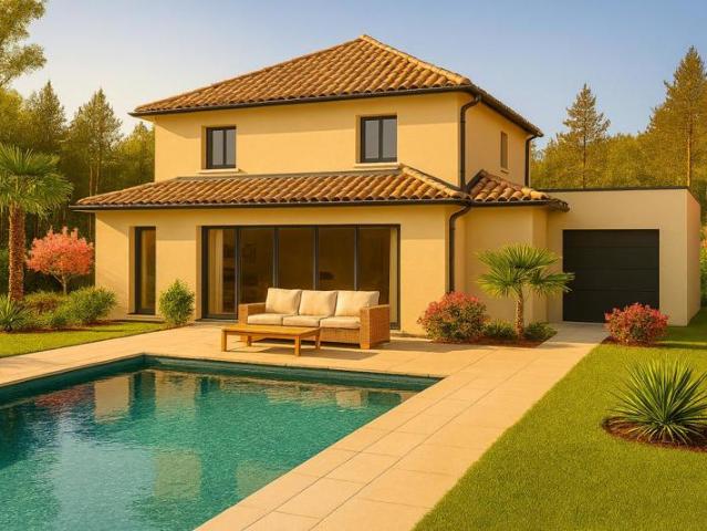 Terrain calme 1053m2 + maison 130m2