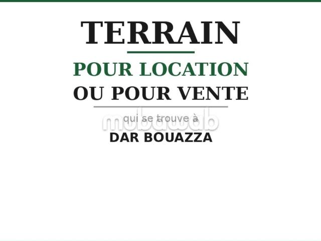 Terrain Commercial à Louer Dar Bouazza