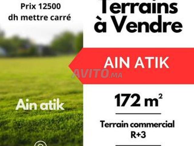Terrain commercial en double voie à vendre à Ain Atiq