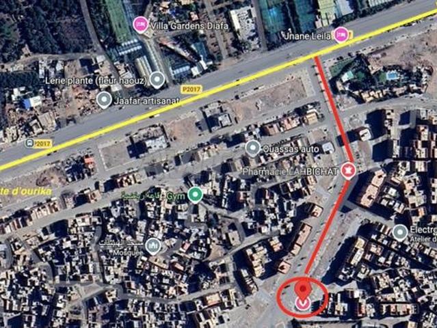 Terrain R3 titré 160m² Route d'Ourika 3 Façades