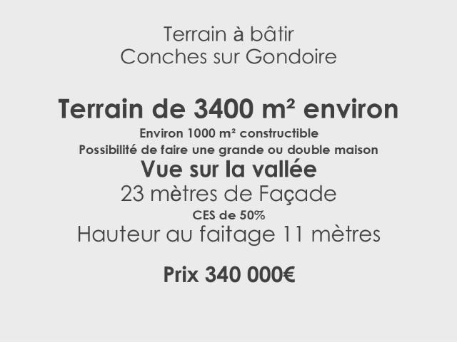 Terrain Conches Sur Gondoire 3400 m2