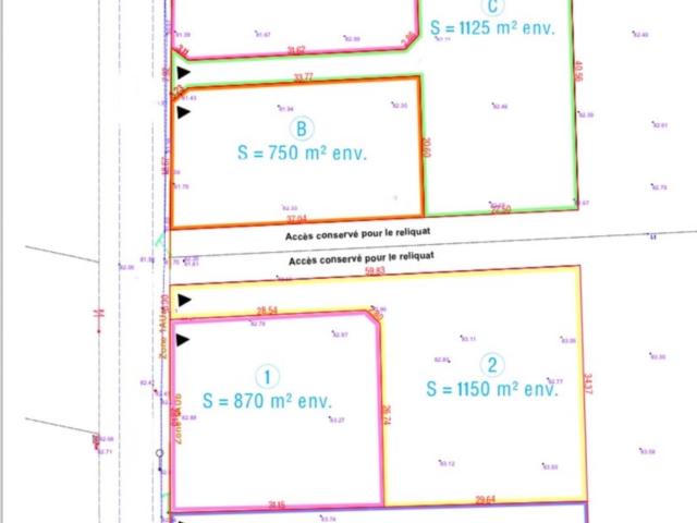 Terrain constructible 750m2