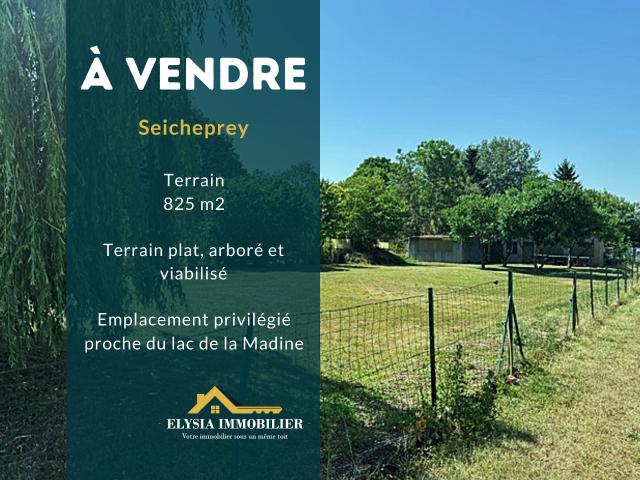 Terrain constructible 825 m2 SEICHEPREY 54470
