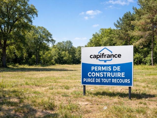 Terrain constructible avec permis de construire purgé SURGERES