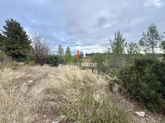 Terrain constructible de 1168 m2 viabilisé avec belle vue dégagée