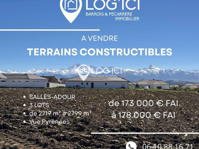 Terrain constructible de 2719 m2