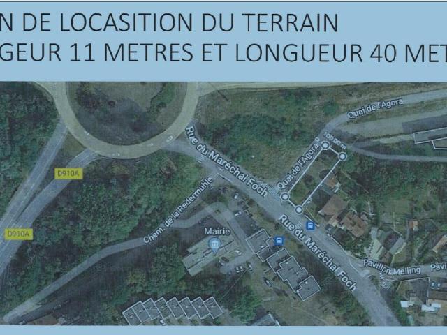 Terrain constructible de 500m2 à vendre à Saint Avold