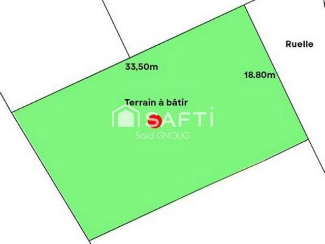 Terrain constructible de 614 m² et viabilisé – idéal projet familial