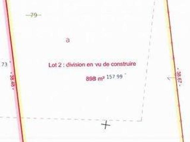Terrain constructible de 898m2– Exposition plein Sud – Bogny sur Meuse Levrézy