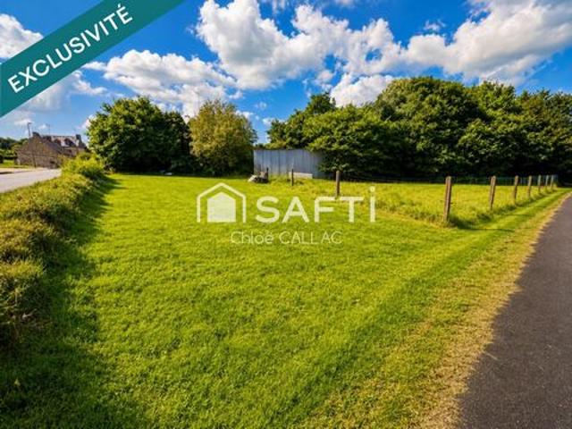 Terrain constructible situé à Bourbriac en côtes d’armor 22