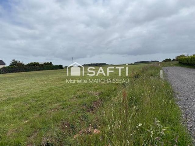 Terrain constructible viabilisé de 836m2