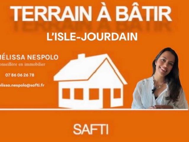 Terrain constructible viabilisé – 736m² – L’Isle Jourdain 32600