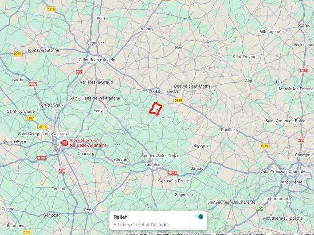 TERRAIN D’ACTIVITÉ – 9 653 m² – ZONE AUX – THORS 17