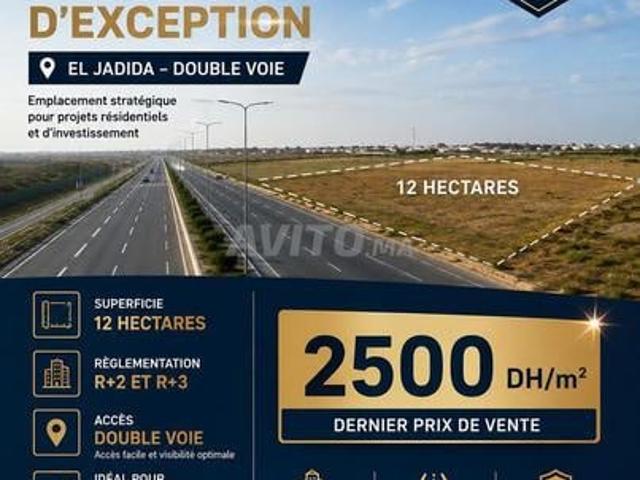 Terrain d’investissement à vendre à El Jadida