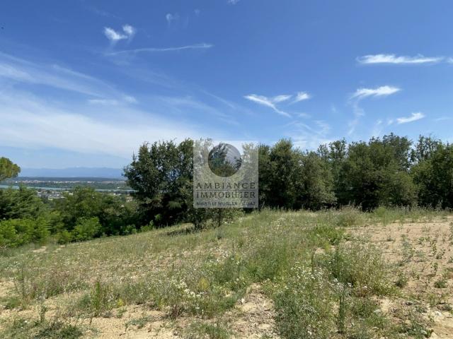 Terrain dans un environnement boisé avec vue
