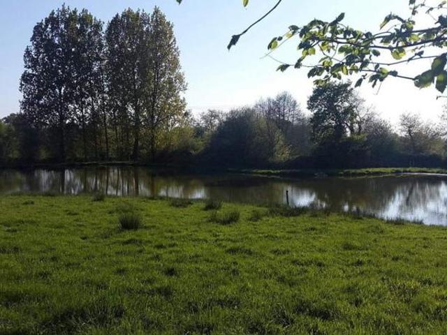 Terrain de loisirs avec plan d'eau