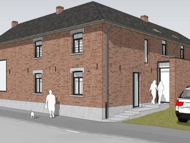 Terrain de projet avec plans de construction à Kortessem