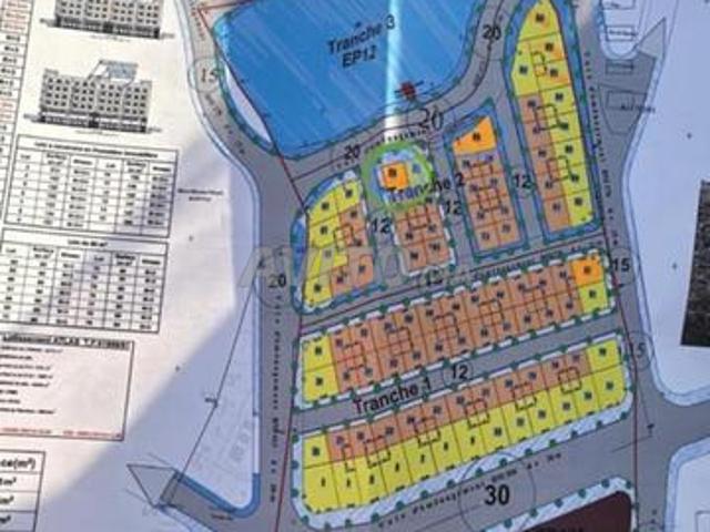 Terrain de 159 m2 sur 3 façades lot Atlass