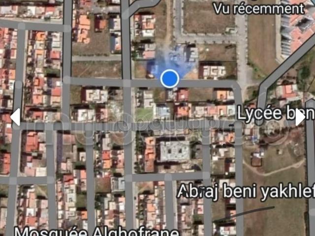 Terrain de 163m2 à vendre à Ben Yakhlef Mohammédia