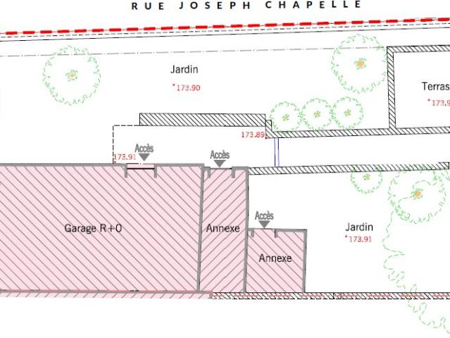 Terrain de 165m2 avec permis de construire dans le quartier Bachut !