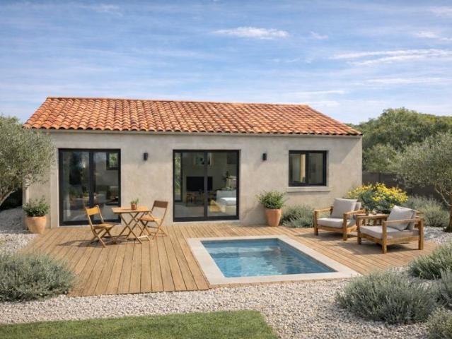Terrain viabilisé de 220 m² – Vue sur les vignes à Sablet