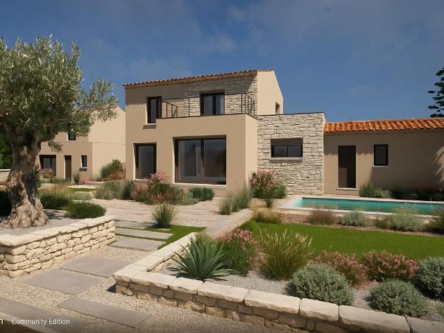Terrain de 410 m² + Maison à étage 80m2 à Carpentras
