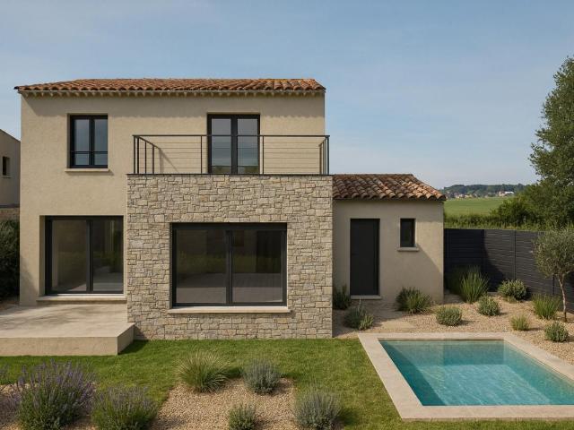 Terrain de 500 m² + Maison contemporaine à étage 90 m²
